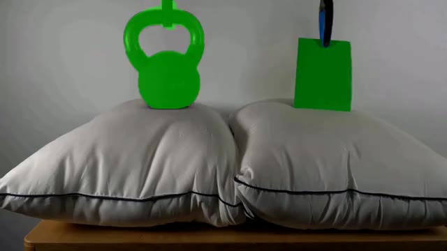 weight on pillow